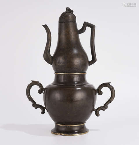 Qing Dynasty Tin Wine-Warmer