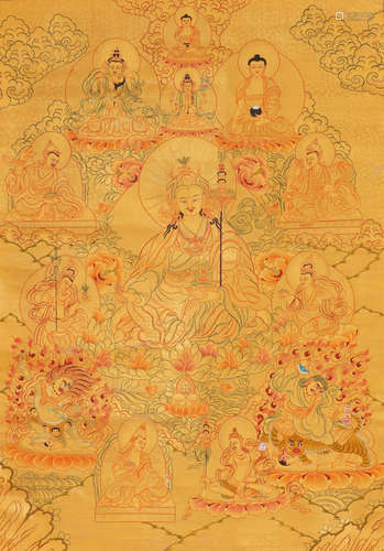 Tibetan Thangka of Padmasambhava