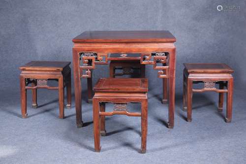 A Set of Huanghuali Wood Furniture