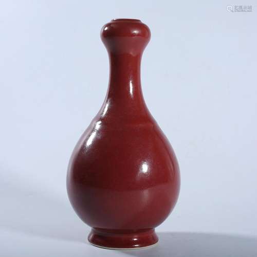 A COPPER-RED VASE.QIANLONG PERIOD