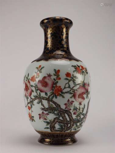 A Chinese Famille Rose Pomegranate Patterned Porcelain