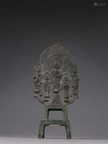 A Chinese Bronze Buddha Statue