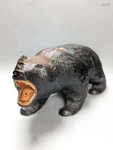 A Black Forest style carved bear 45cm