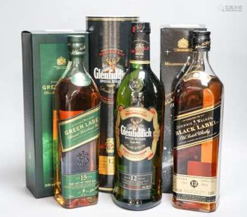 One Millenium Edition Johnnie Walker Black Label Old Scotch ...