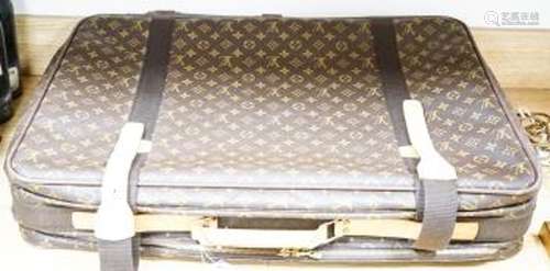 A Louis Vuitton monogram Satellite 70 suitcase initialled ‘E...