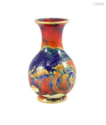 A Bernard Moore flambé pottery vase, early 20th century, 16c...