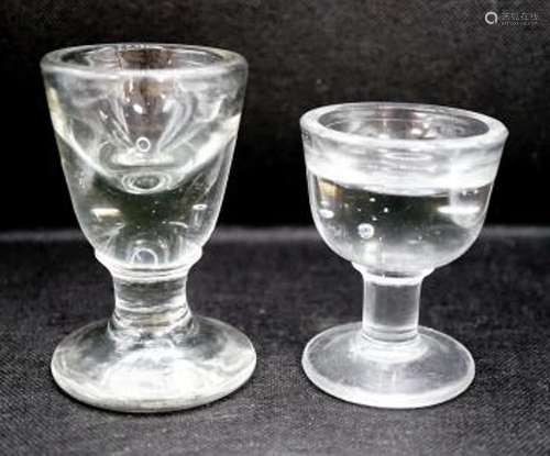 A Georgian deceptive Toastmasters glass and a later penny li...