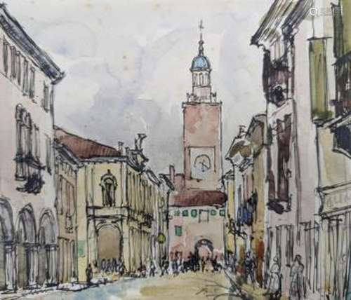 Lord Methuen RA, (1886-1974), watercolour, 'Castelfranco, Ve...