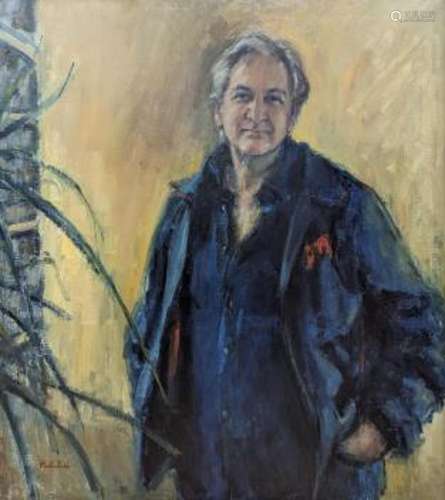 Anne Mackintosh, oil on canvas, portrait of Michael Winner 9...