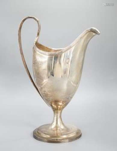 A George III Irish silver pedestal cream jug, George West, D...