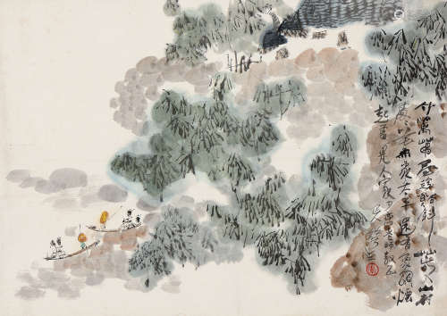 李华生（1944～2018） 山水 镜心 设色纸本