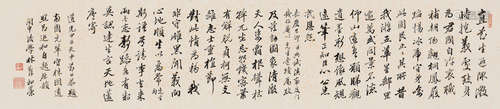 林则徐（1785～1850） 甲午（1834年）作 行书 镜心 水墨洒金笺