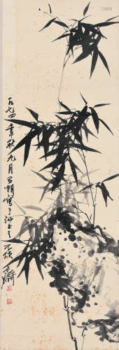 刘昌潮（1907～1997） 甲寅（1974年）作 墨竹 立轴 水墨纸本