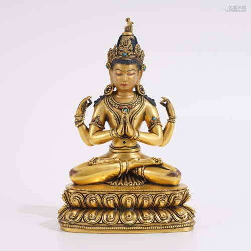 Gilt-Bronze Figure of Buddha