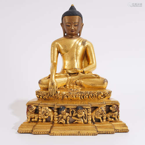 Gilt-Bronze Figure of Buddha