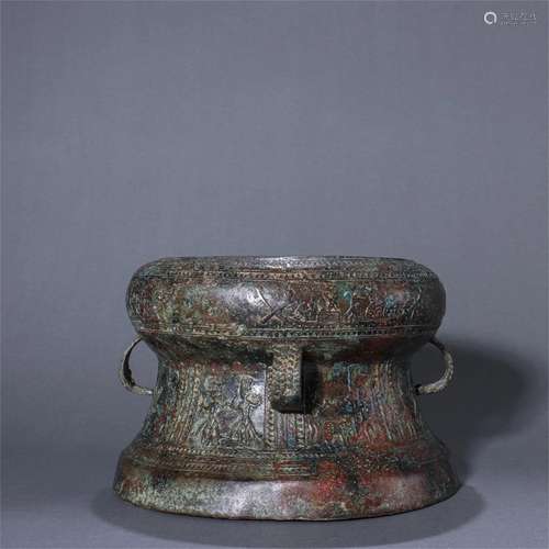 A Chinese Bronze Figure and Story Ornament