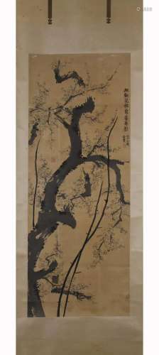 INK PAINTING OF PLUM BLOSSOM, JIN NONG