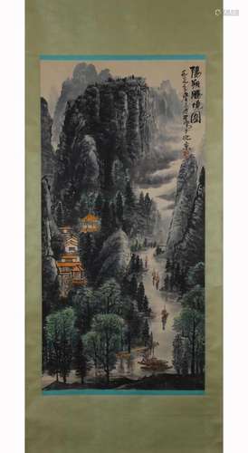 CHINESE PAINTING OF LANDSCAPE, LI KERAN