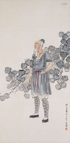 Chinese Figrue Painting by Xu Beihong