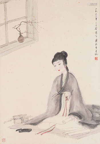 Chinese Figure Painting by Fu Baoshi