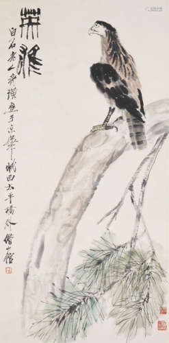 The Eagle，Painting by Qi Baishi