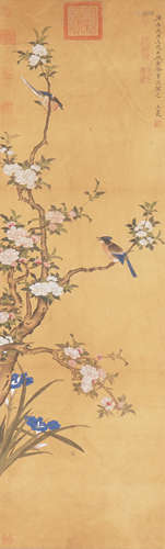 Chinese Bird-and-Flower Painting by Wang Mian