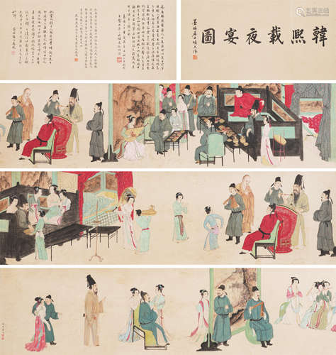 Chinese Figures Painting by Qiu Ying