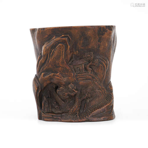 Aloeswood Landscape Brushpot