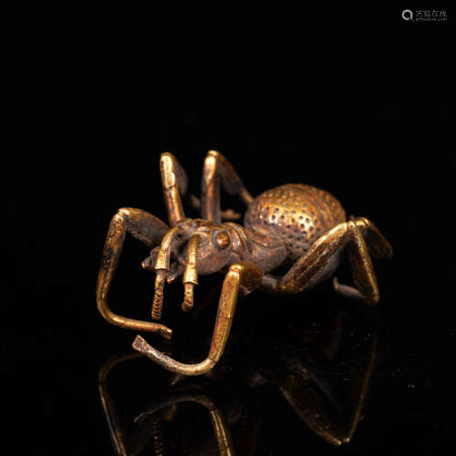 Tang Dynasty Gilt Figure of Ant