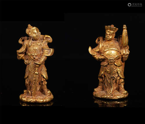 A Pair of Tang Dynasty Heaven King