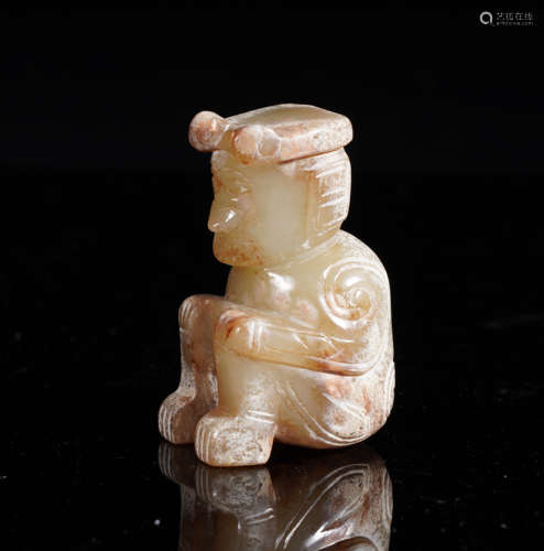 Zhou Dynasty Jade Figure