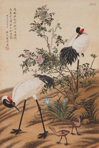 The Cranes，Painting by Ma Jin