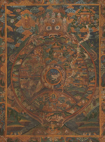 Tibetan Thangka of Samsara