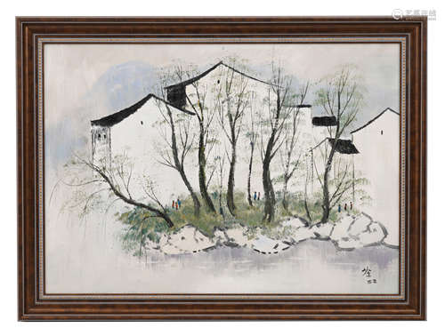 Chinese Oil Painting by Wu Guanzhong