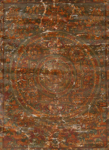 Tibetan Thangka of Astrology