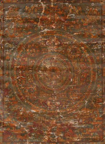 Tibetan Thangka of Astrology