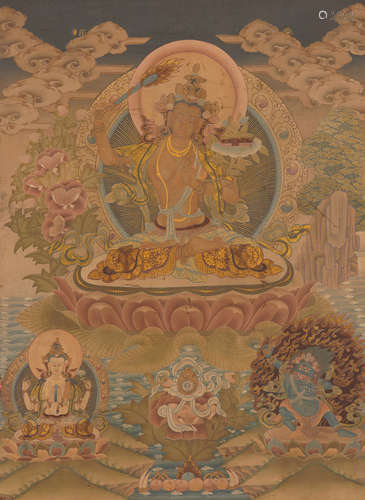 Tibetan Thangka of White Tara