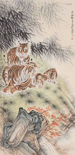 The Tiger，Painting by Zhang Shanzi