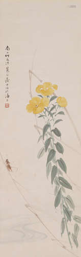 Chinese Flower Painting by Jiang Hanting