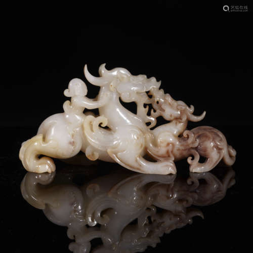 Han Dynasty Nephrite Mythical Beast