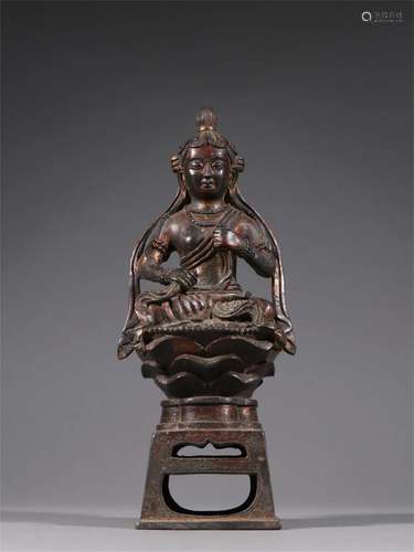 A Chinese Gilt Bronze Buddha Statue