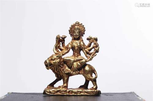 A Chinese Gilt Bronze Buddha Statue