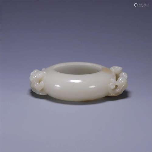 A Chinese Carved Jade Water Pot