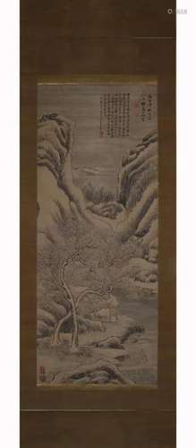 CHINESE PAINTING OF MOUNTAIN SCENE, WANG HUI