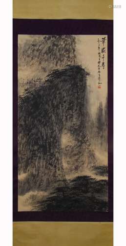 PAINTING OF MOUNTAIN VIEW, FU BAOSHI