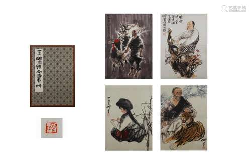 CHINESE FIGURAL PAINTING ALBUM, WANG MINGMING