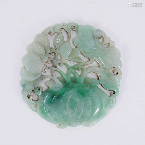 Qing Dynasty Emerald Plaque