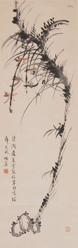 Chinese Bird-and-Flower Painting by Guo Weiqu