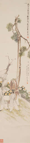 Chinese Figure Painting by Qi Baishi