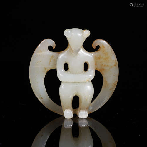 Han Dynasty Nephrite Wing Immortal